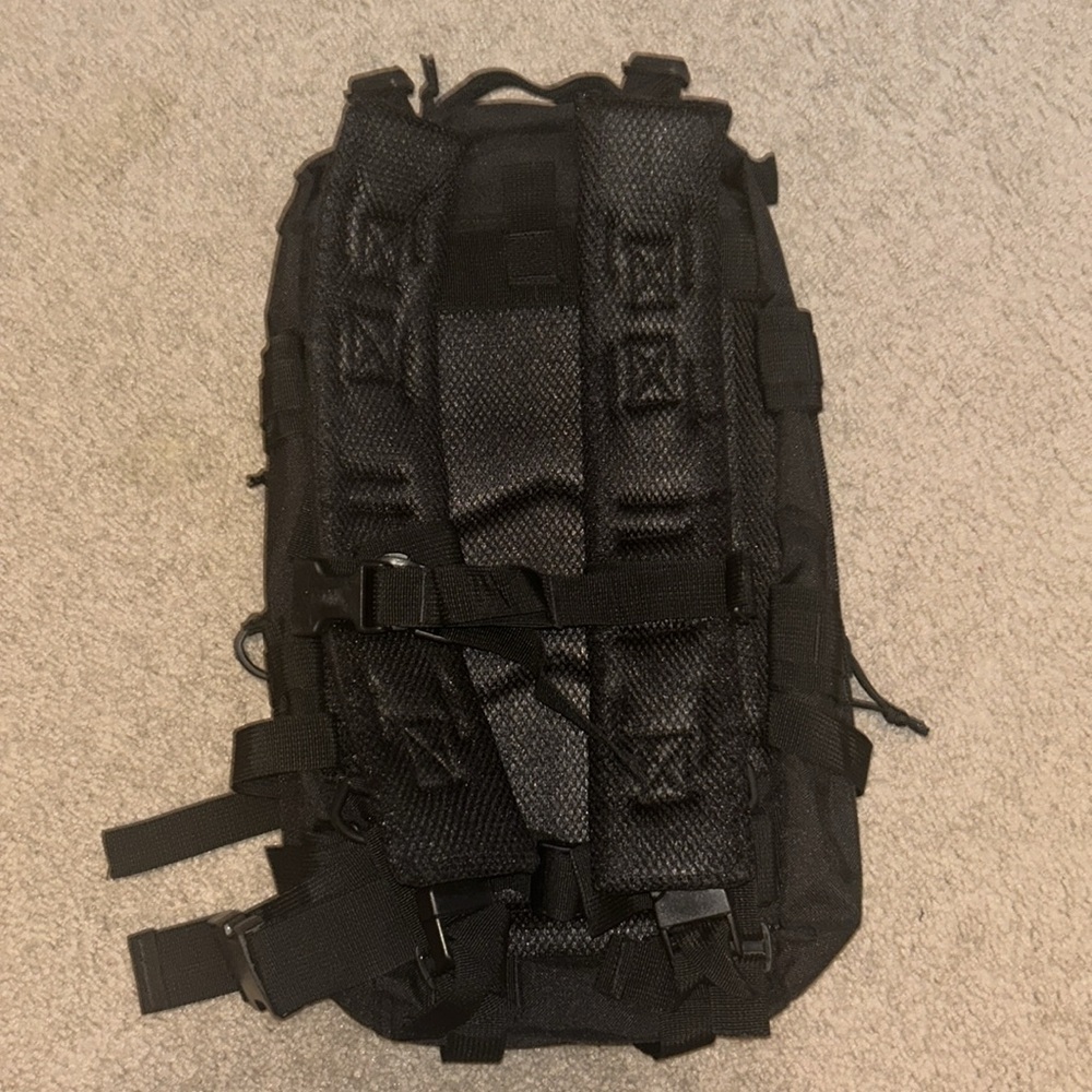 Utility Backpack – Multiple Pockets, Black Tactical Style - Picture 2 of 7